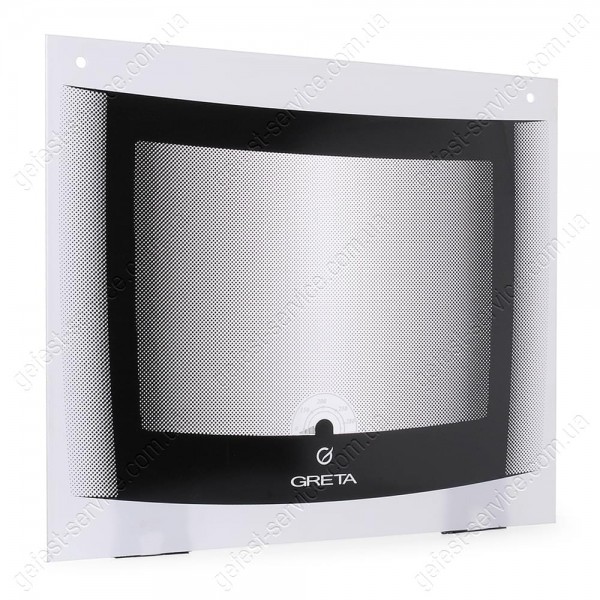 Наружное стекло духовки 498×429 плиты GRETA 1470 выпуском 2008-2011 черное