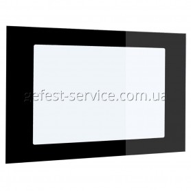 Внутреннее стекло духовки 505×390 плиты GRETA 600 випуском 2011-2020 (черная рамка)